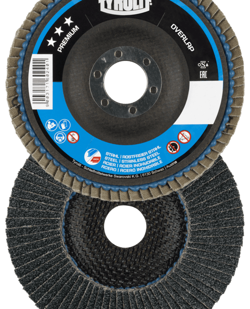 Flap disc Premium Overlap for steel and stainless steel