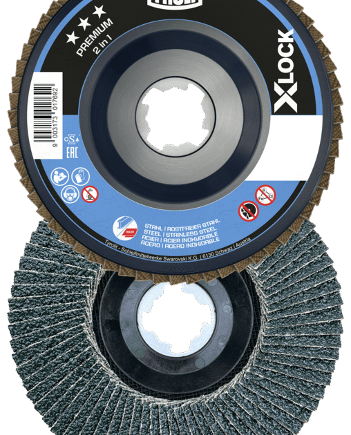 Flap Disc Premium X-LOCK 2in1 for steel and stainless steel