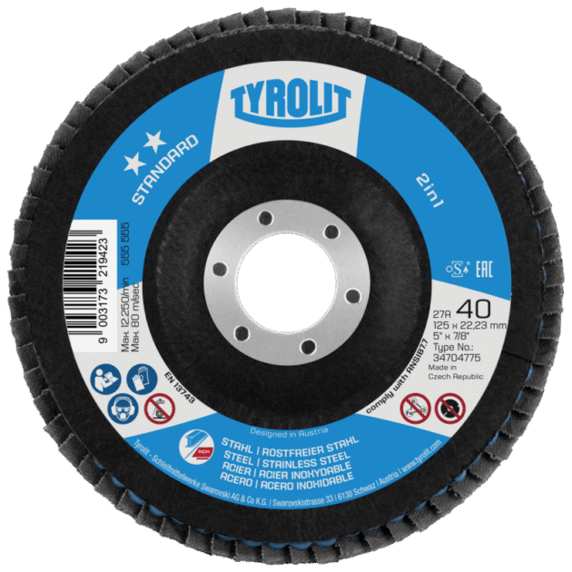 Flap disc Standard 2in1