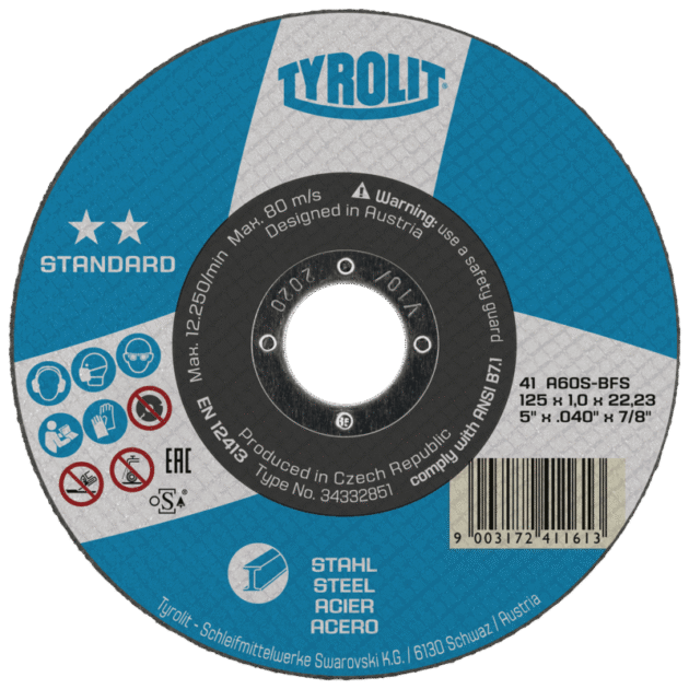 Cut off angle grinder Standard for steel