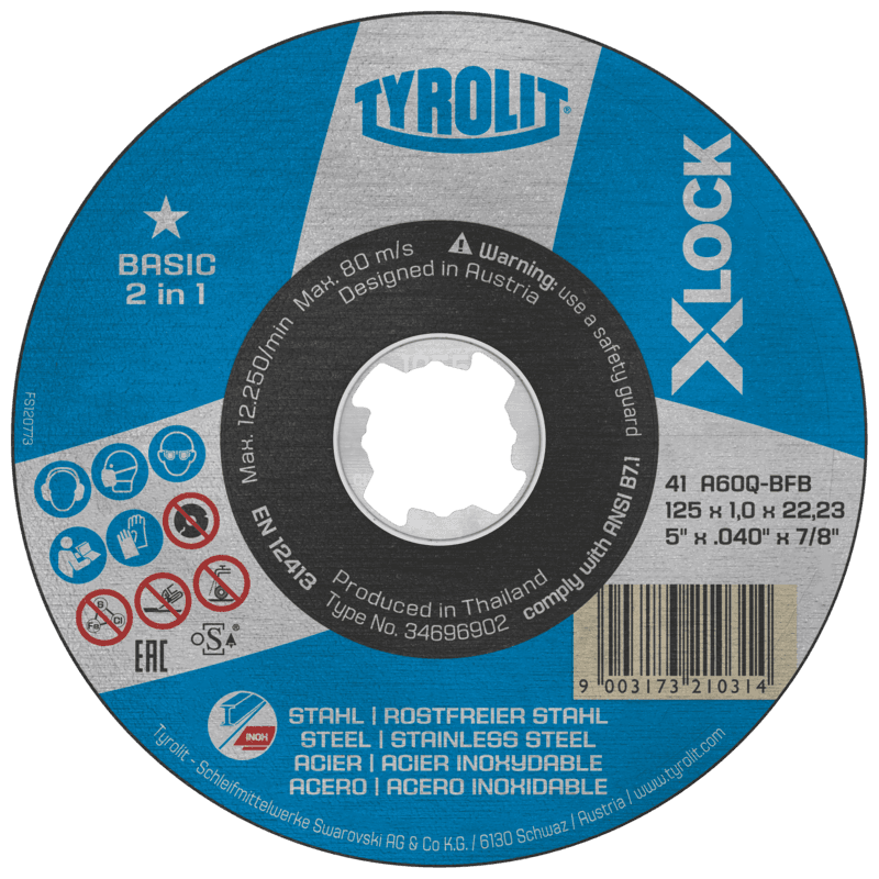 Cut off angle grinder BASIC X-LOCK 2in1