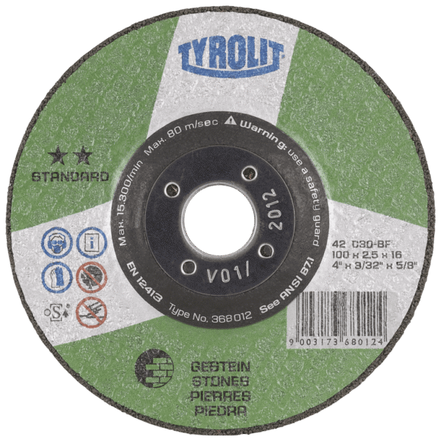 Cut off angle grinder Standard for stone