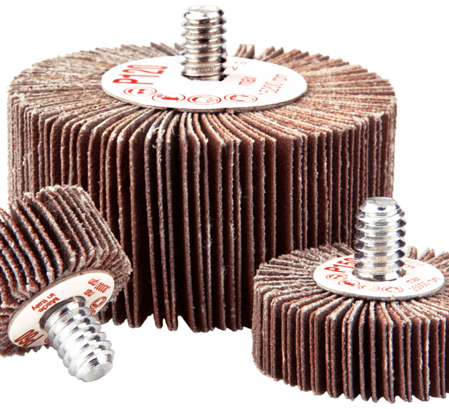 PREMIUM flap wheels with threaded shaft