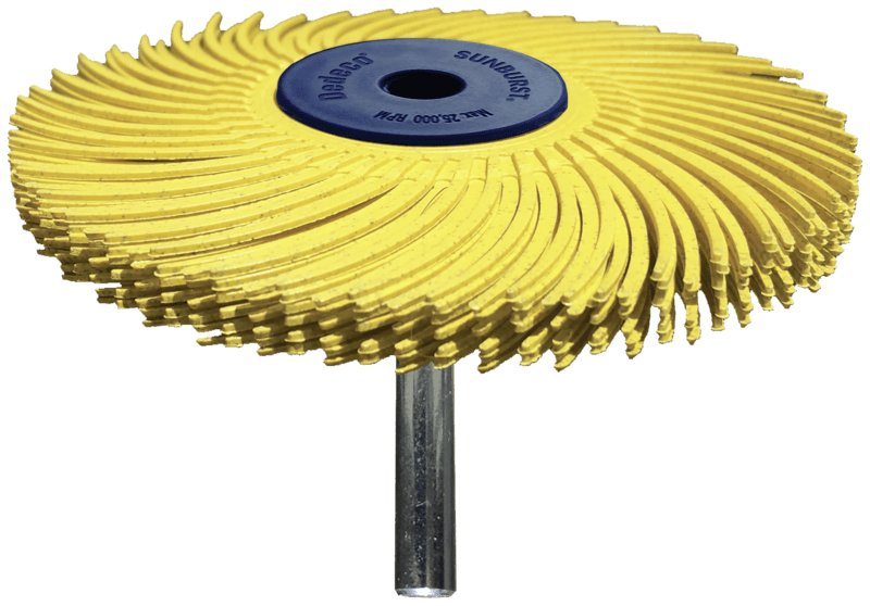 PREMIUM SUNBURST radial bristle brushes (shaft mounted)