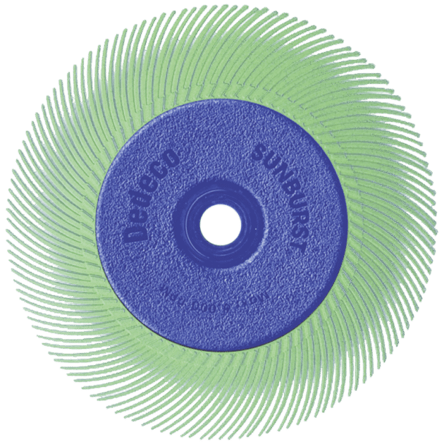 PREMIUM SUNBURST radial bristle brushes (with flanges / adapter)