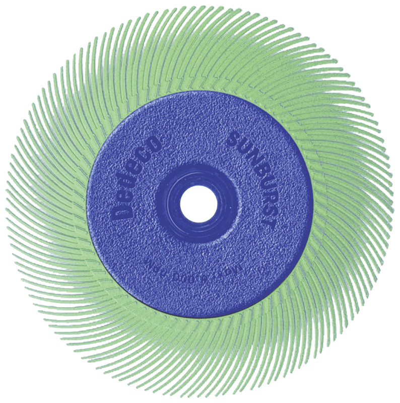 PREMIUM SUNBURST radial bristle brushes (with flanges / adapter)