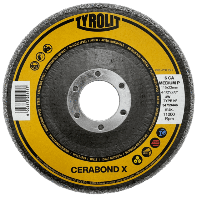 CERABOND X PRE-POLISH unitised compact wheels