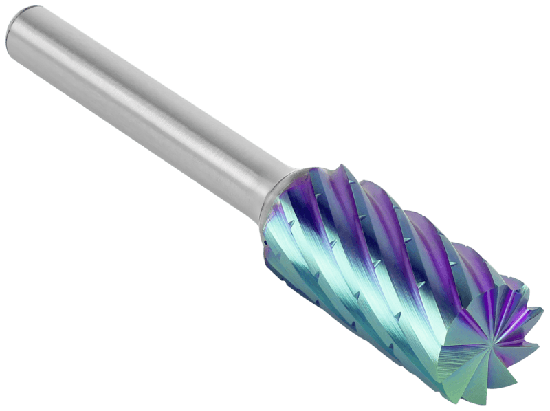Tungsten carbide burrs PREMIUM MX-HPC for cast iron, INOX and steel