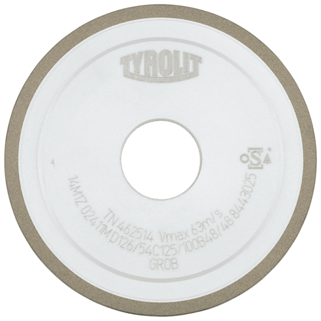 Resin-bonded diamond discs for free surface grinding