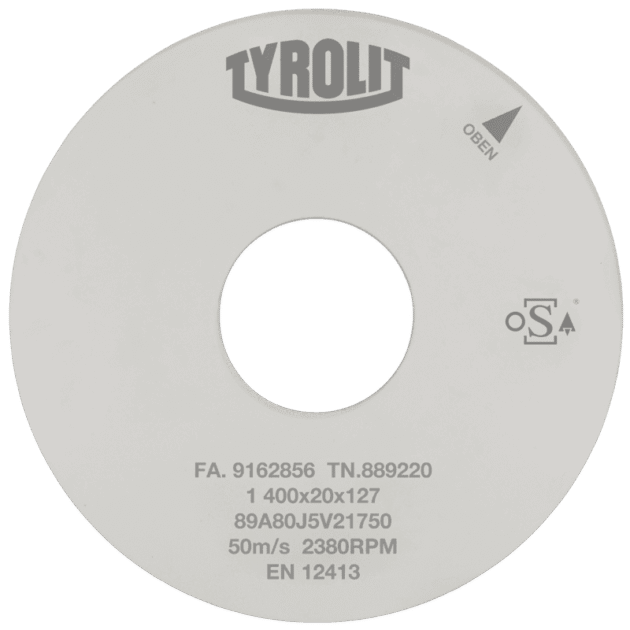 Ceramic external cylindrical grinding wheels