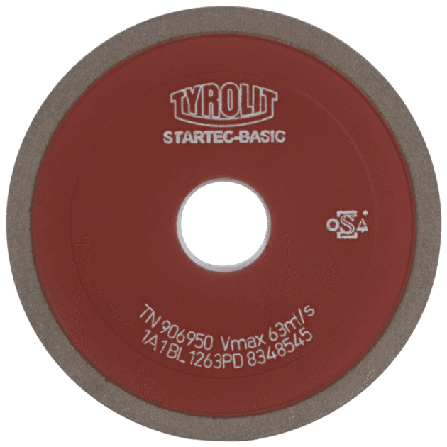 CNC tool grinding with resin-bonded CBN for wet grinding