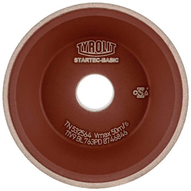CNC tool grinding with resin-bonded CBN for wet grinding