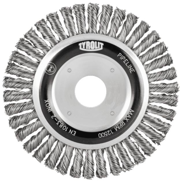 Brush angle grinder Premium Pipeliner round for steel