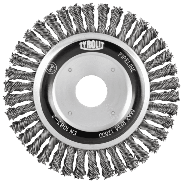 Brush angle grinder Premium Pipeliner round for stainless steel