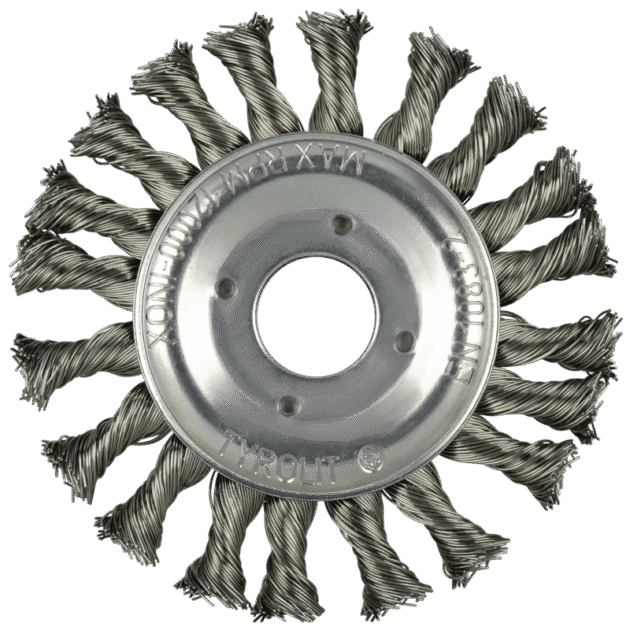 Brush angle grinder round Premium for stainless steel