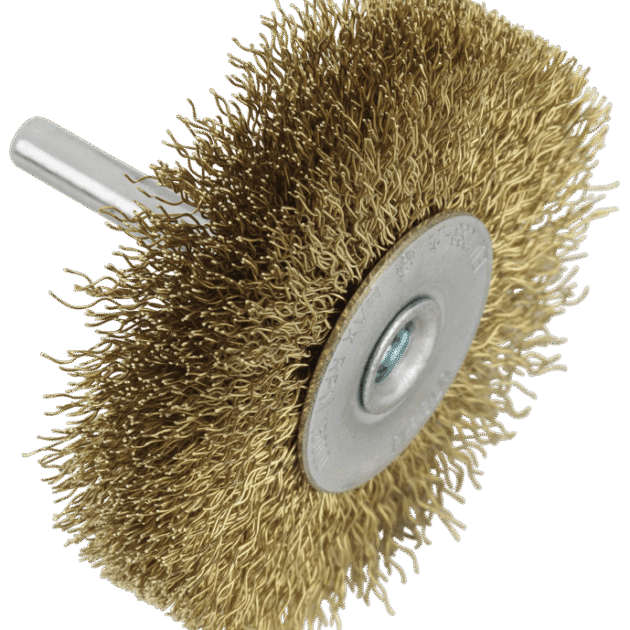 Brush straight grinder mounted shaft round Premium for nonferrous