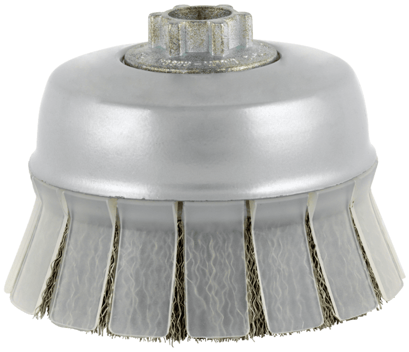 Brush angle grinder Premium Shield cup for stainless steel