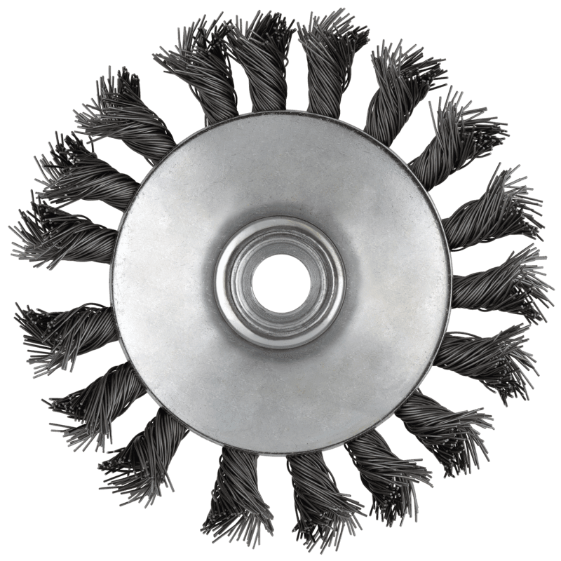 Brush angle grinder tapered Premium for steel