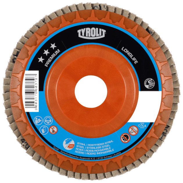 Flap disc Premium Longlife for steel and stainless steel