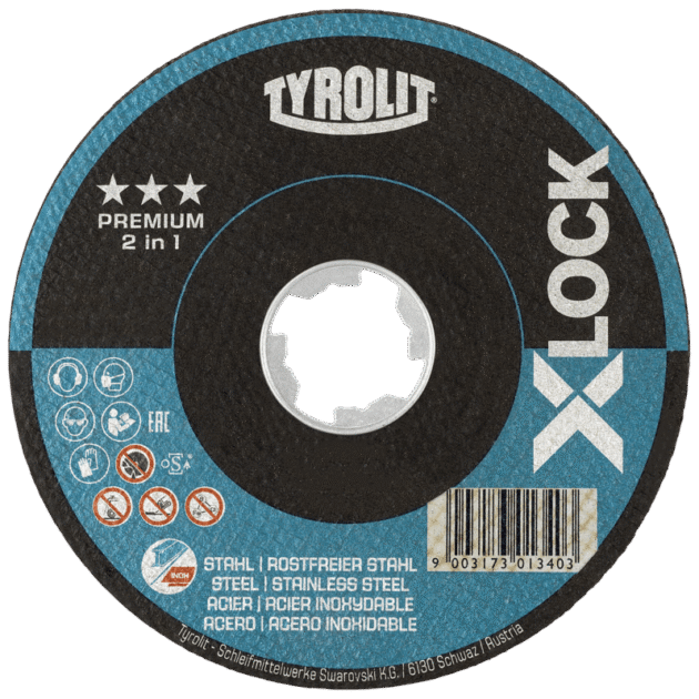 Cut off angle grinder Premium X-LOCK 2in1