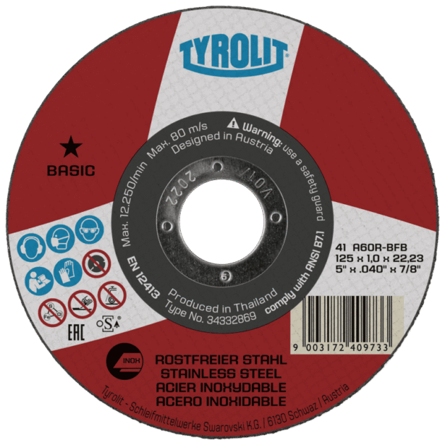 Cut off angle grinder Basic stainless steel